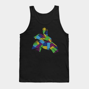 Funny giraffe colorful tshirt Tank Top